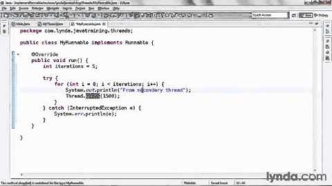 java tutorial  Implementing the Runnable Interface