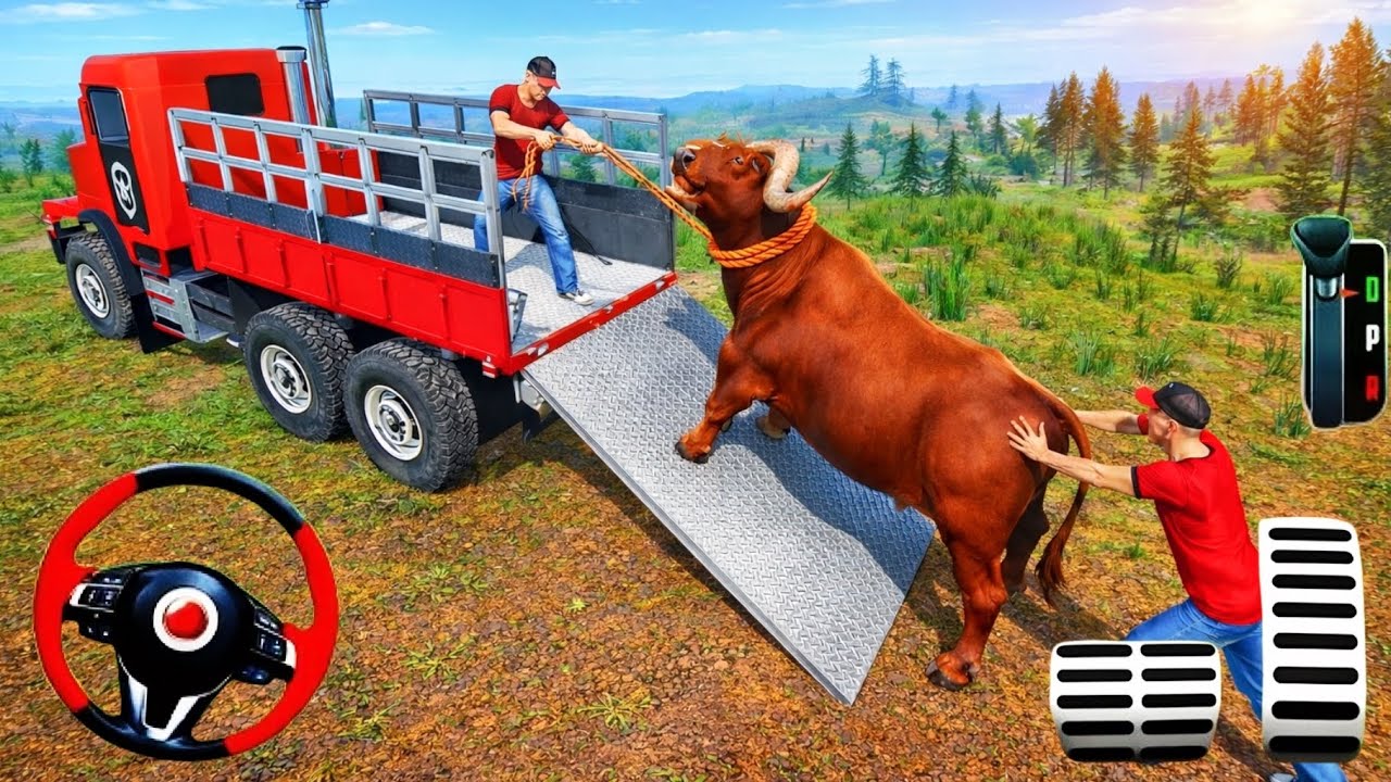 Farm Animal Truck Transport Simulator - Real Zoo Transporter Truck Driving - Android Gameplay