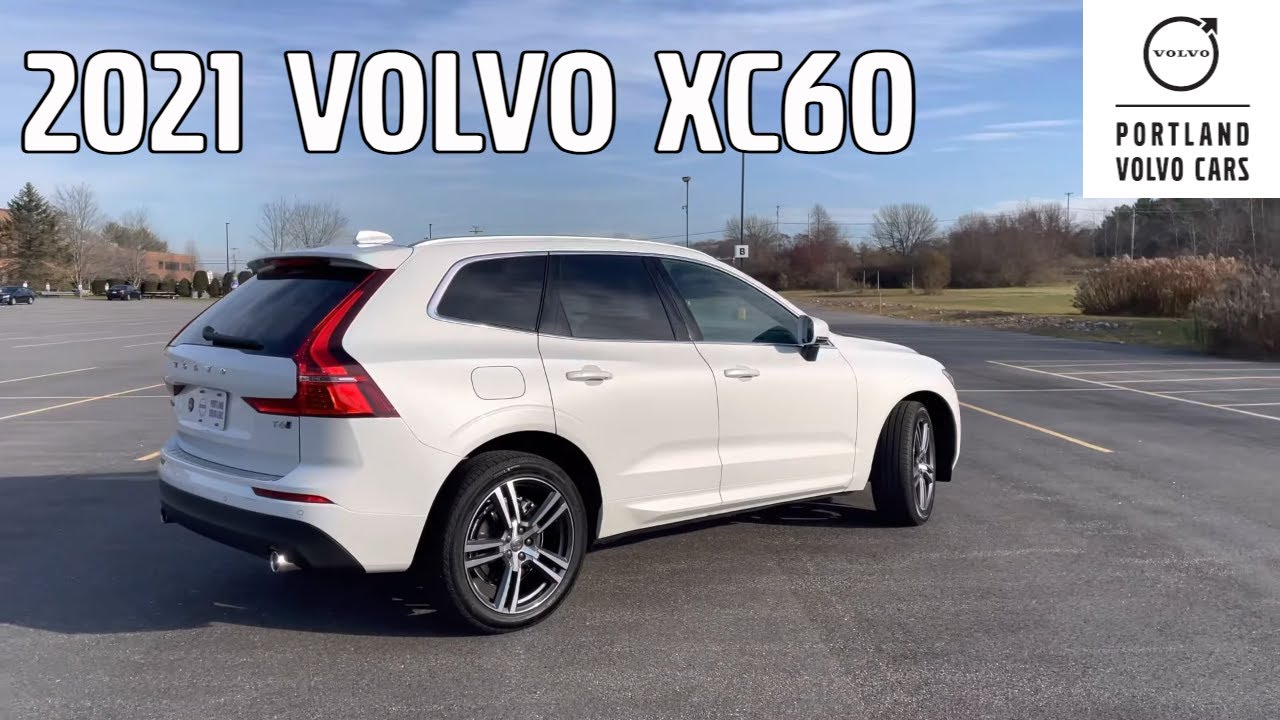 Crystal White Metallic 2021 Volvo XC60 T6 Momentum / Quick tour with Heather