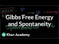 Gibbs free energy and spontaneity | Chemistry | Khan Academy