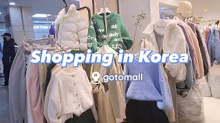 shopping in korea vlog  winter fashion haul at Gotomall underground shopping center