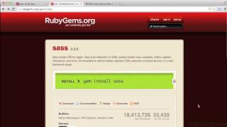 Learning Sass Tutorial | Installing From The Command Line - Mac