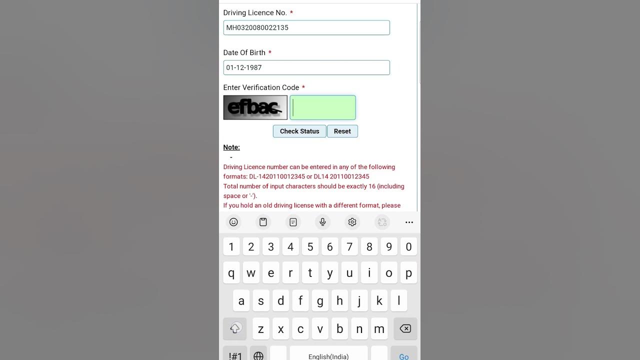 how-to-check-driving-license-status-youtube