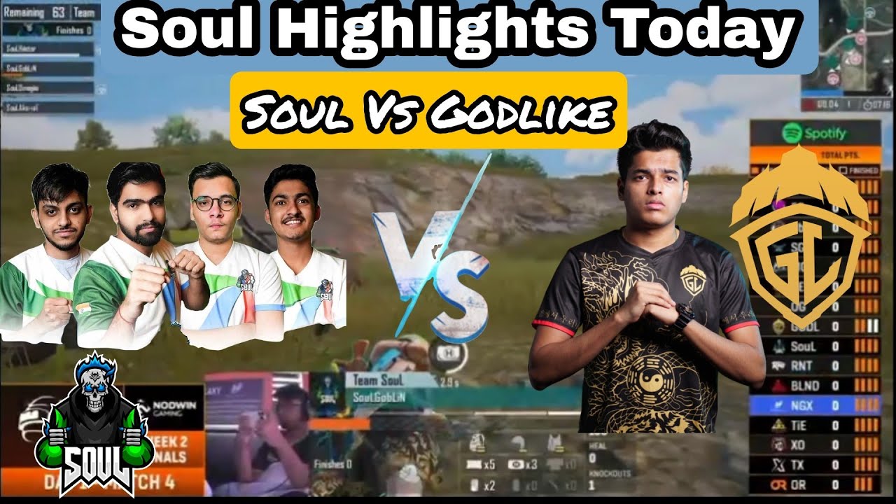 Soul Highlights Today | Team Soul Today Highlights | Godlike Vs Team Soul Fight Today Bgmi Lan