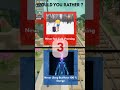 Ice Immune Or No Sleep? 🥶 #shorts #quiz #wouldyourather #bodyhacks #glitch