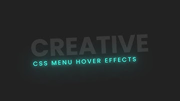 CSS Menu Hover Effects | Html CSS Website Menu @OnlineTutorialsYT