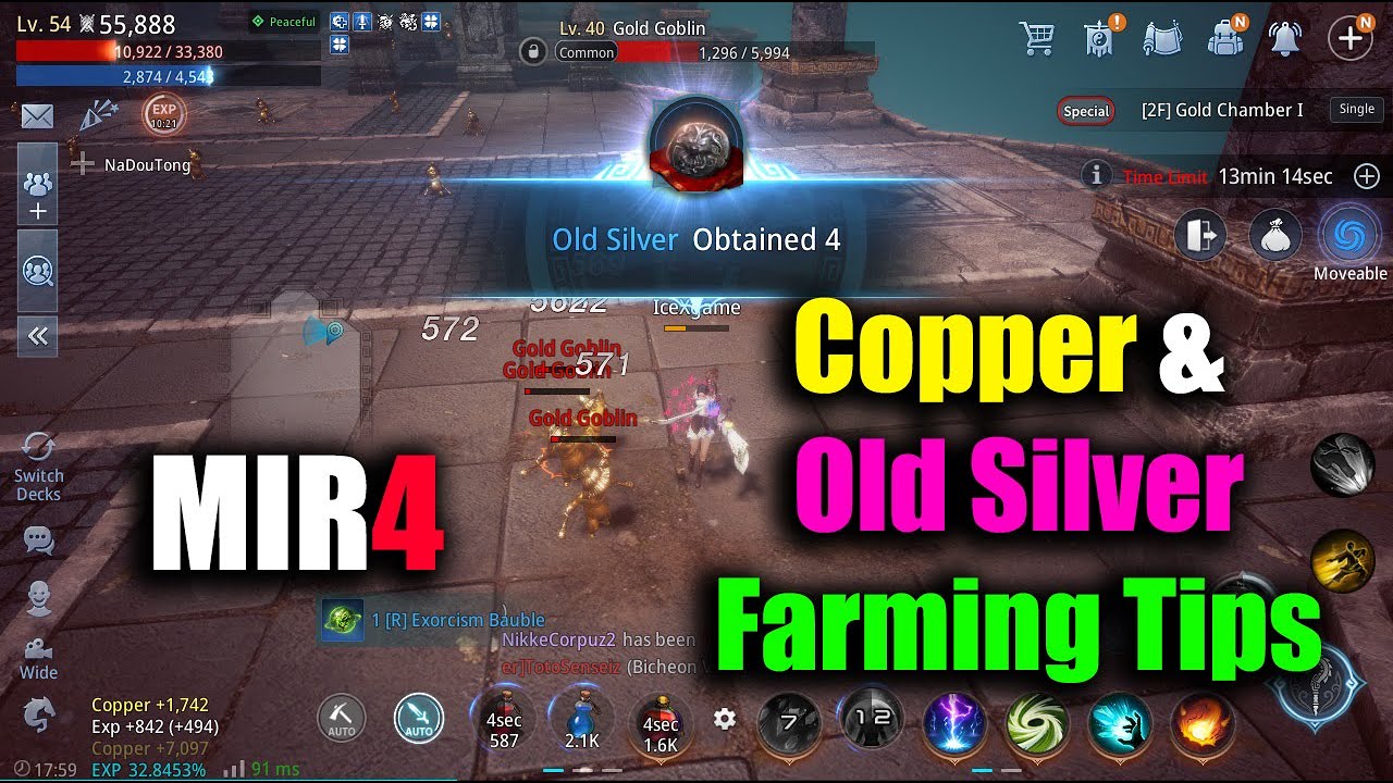 MIR4 Copper & Old Silver Farming Tips