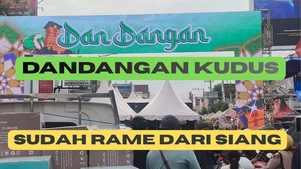 Dandangan kudus sangat rame dan sangat panjang