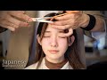 ASMR 前髪をゆっくり切る。ヘアカット&ヘアセットで癒します/good sleep asmr haircut