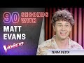 The Blind Auditions: 90 Seconds With Matt Evans | The Voice Australia 2020