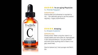 TruSkin Vitamin C Serum for Face, Topical Facial Serum with Hyaluronic Acid, Vitamin E Shorts