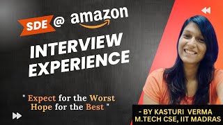 Amazon Interview Experience | SDE | CTC 29 LPA | Kasturi M.Tech CSE | IIT Madras | #fodo #ai