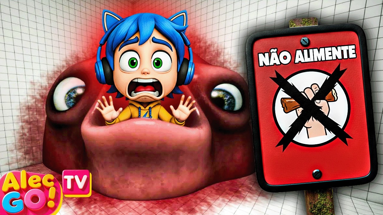 NÃO PODE ALIMENTAR ESSE BICHO! Do not feed the Blob + 2 HORAS DE JOGOS BIZARROS ( Alec GO! #TV )