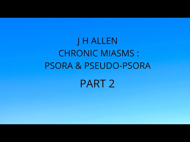 J H ALLEN:THE CHRONIC MIASMS PART 2 class=