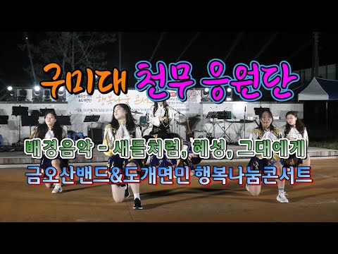 구미대학교 천무 응원단 치어리딩(새들처럼, 혜성, 그대에게) @hanbit_heritageTV @hanchangTV #구미대천무응원단 #천무치어리딩 #금오산밴드 #도개전망대