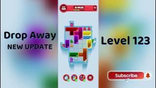 Drop Away Level 123 Walkthrough - NEW UPDATE | Step-by-Step Guide 🧠 | SolutionGuruji