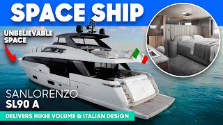 The GENIUS of Asymmetric Design | Sanlorenzo SL90 A Tour & Review