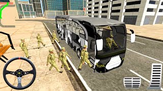 Play The Us Army Bus Driving 2019 #1 - For Transporting Military Squad To Base Camp - Android Game screenshot 4