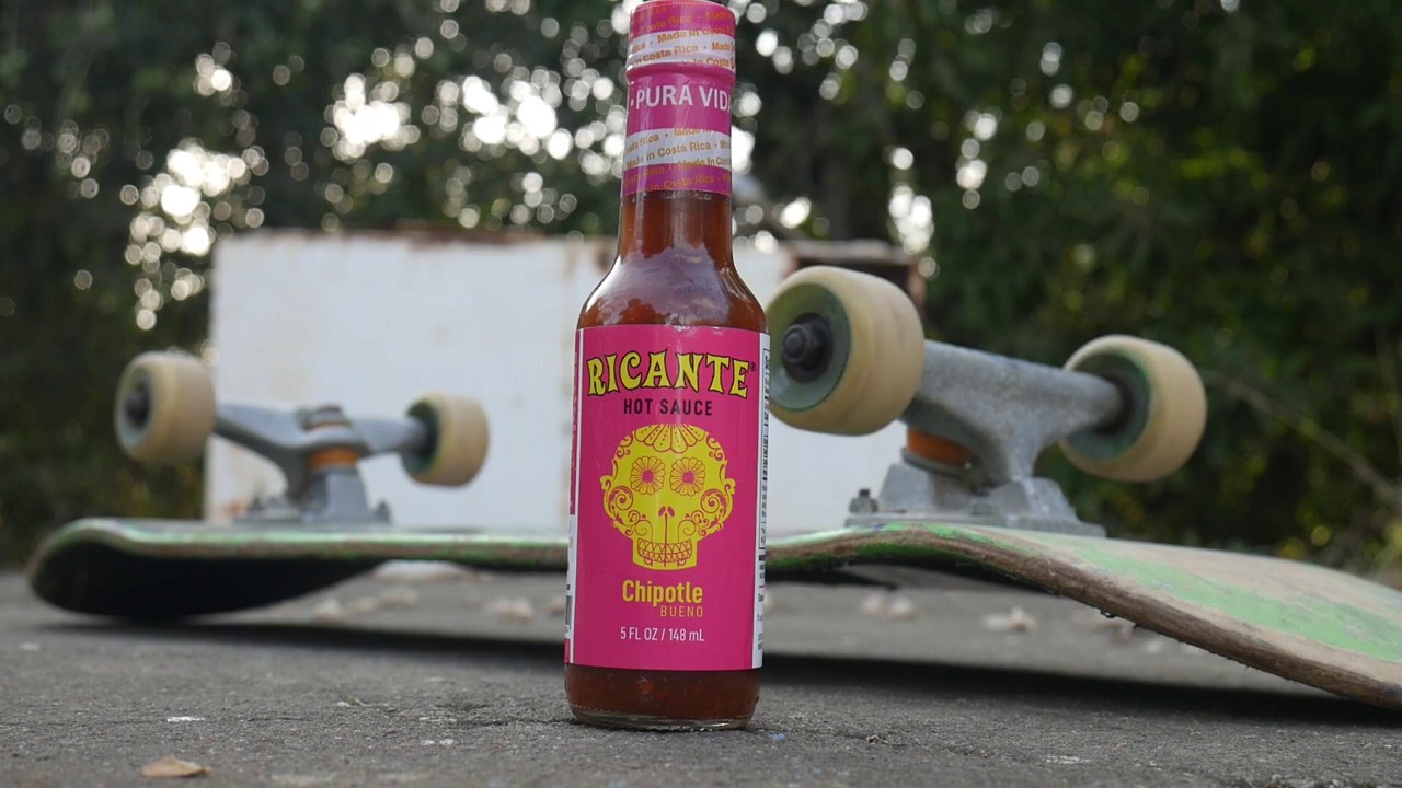 RICANTE Chipotle Bueno Hot Sauce and Skateboarding in Costa Rica. Tuanis! YouTube