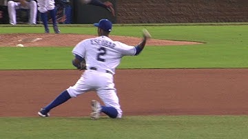 DET@KC: Escobar makes great diving grab to rob McCann