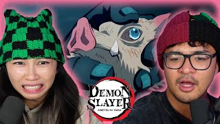 NOT INOSUKE! | Girlfriend Reacts To Demon Slayer 1X18 REACTION!