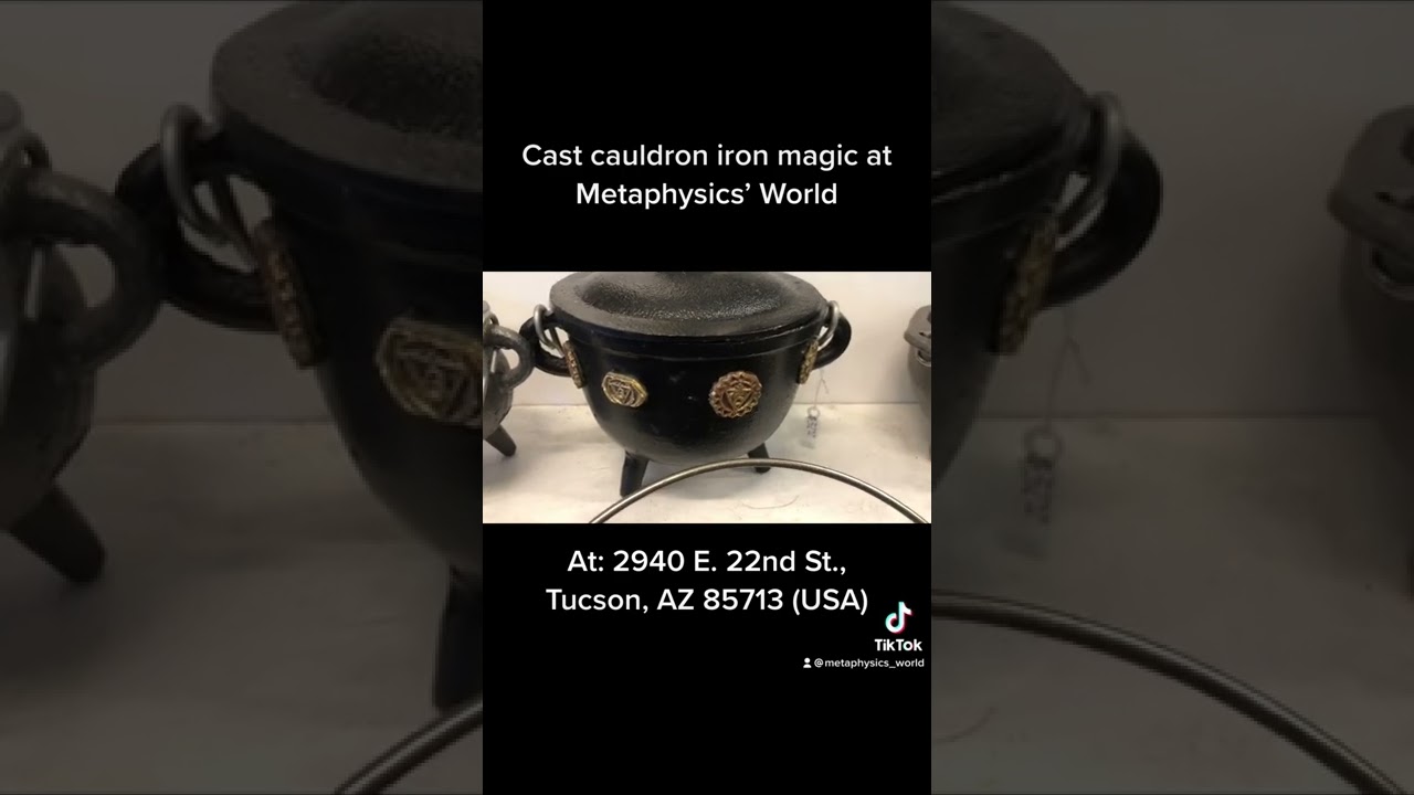 Cast cauldron iron magic at Metaphysics’ World