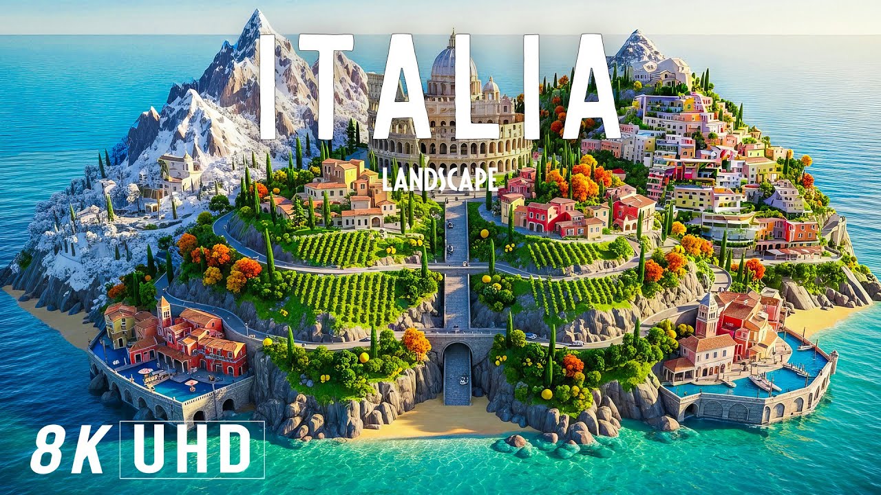 8K Italy | Timeless Beauty of Tuscan Hills, Amalfi Coast & Venice Dream Journeys | 8K UHD 120FPS
