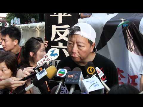2012.06.30 - 為李旺陽申冤遊行 李卓人在抵步後見記者