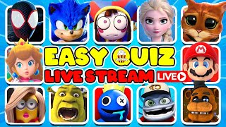 🔴LIVE STREAM GUESS MEME & CHARACTER | Disney Quiz,,Spider Man, Sonic, Mario, Minions