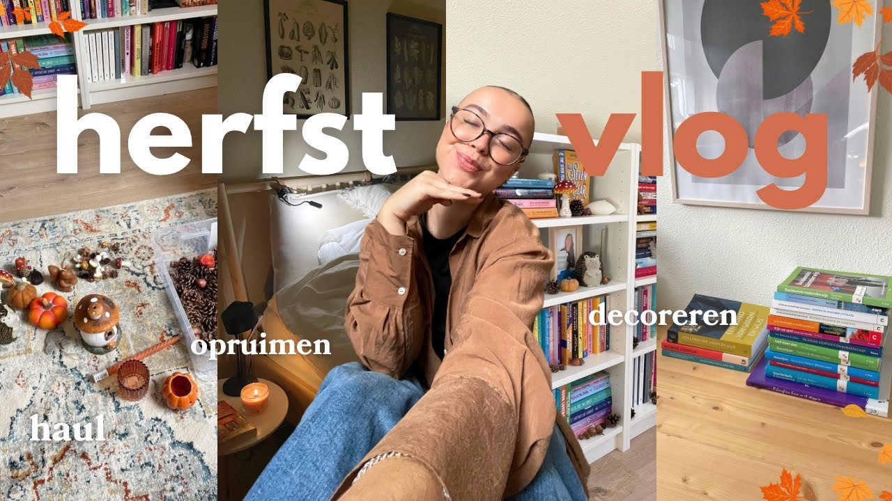 cozy herfst vlog: opruimen, shoppen, decoreren, lezen en vlogmas?🍂🍄