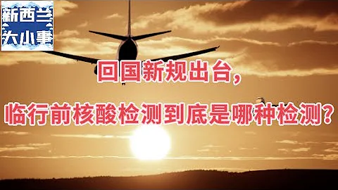 回國新規出台,臨行前核酸檢測到底是哪種檢測?——專訪吳曉飛醫生【紐西蘭大小事】 - 天天要聞
