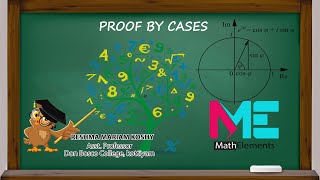PROOF BY CASES: MATHEMATICS-II : LECTURE NO 31:  MODULE 2 : BCA S2