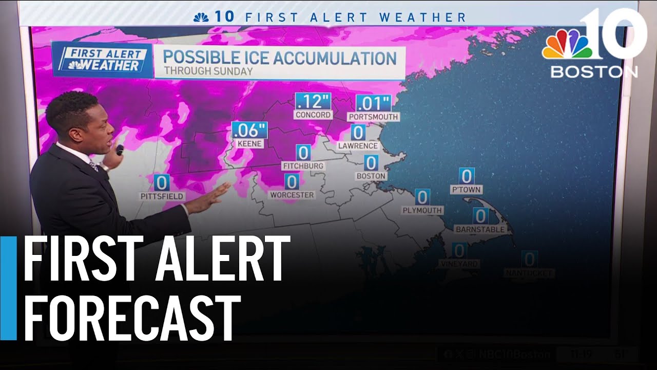 Boston weather forecast features cloudy, rainy weekend - YouTube