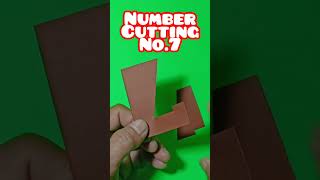 NUMBER CUTTING NO.7 #shorts