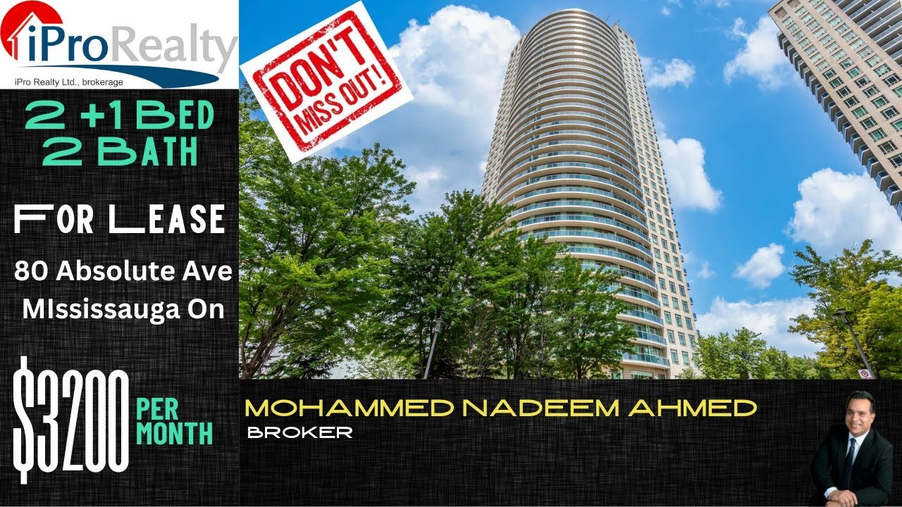 80 absolute Ave unit 2807 Mississauga For lease