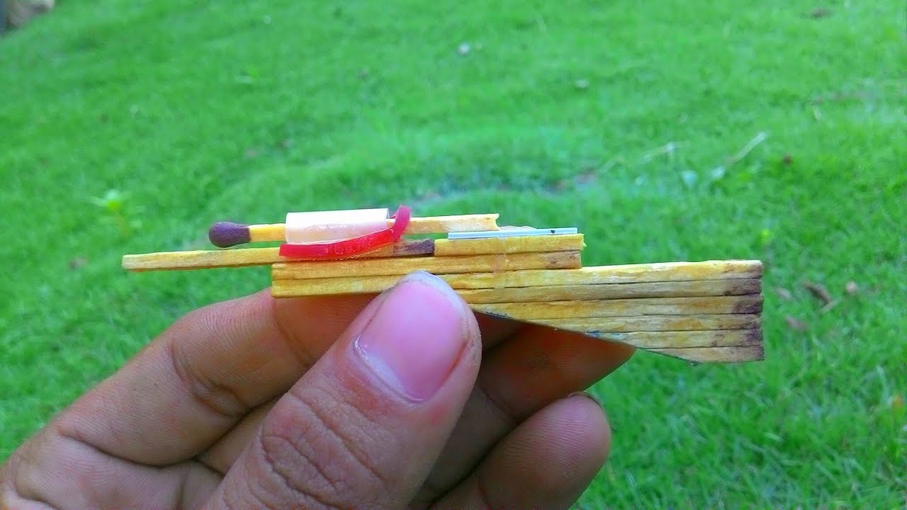 Cara Membuat Senapan Mini Dari Korek  Api  DIY YouTube