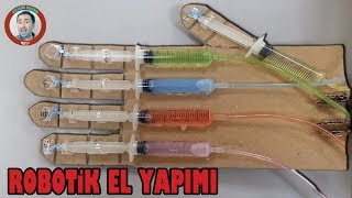 Hidrolik Sistemle Çalışan Robotik El Yapımı Robotik El Projemiz