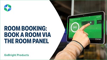 GoBright HOW TO: Book a Room via the Room Panel