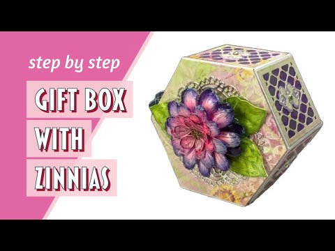 A Treasured Gift Box with Zinnias for Your Heartfelt Creations