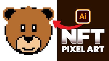 BEST ILLUSTRATOR Tutorial to Make NFT Pixel Art