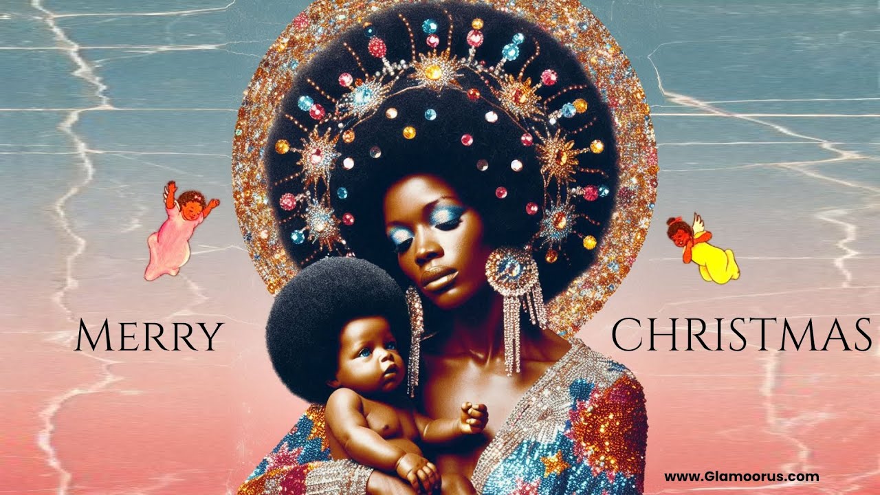 Black American Christmas Bible Story Jesus Nativity Nostalgia African-American Aesthetic 