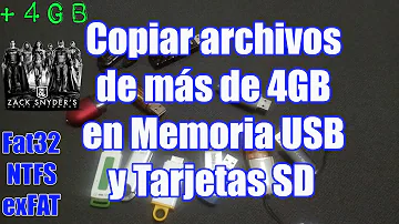 ¿Qué formato debe tener el USB para archivos grandes?