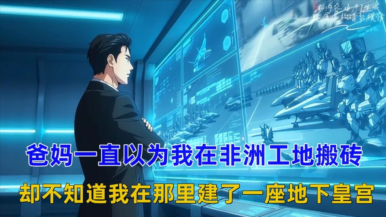 《钢铁洪流》我去非洲务工二年，爸妈一直以为我在工地搬砖，担心我被嘎腰子，每天视频都要拿放大镜检查背景，却不知道我在那里建了一座地下皇宫，不仅有30万生化人！！#漫画推荐 #漫画