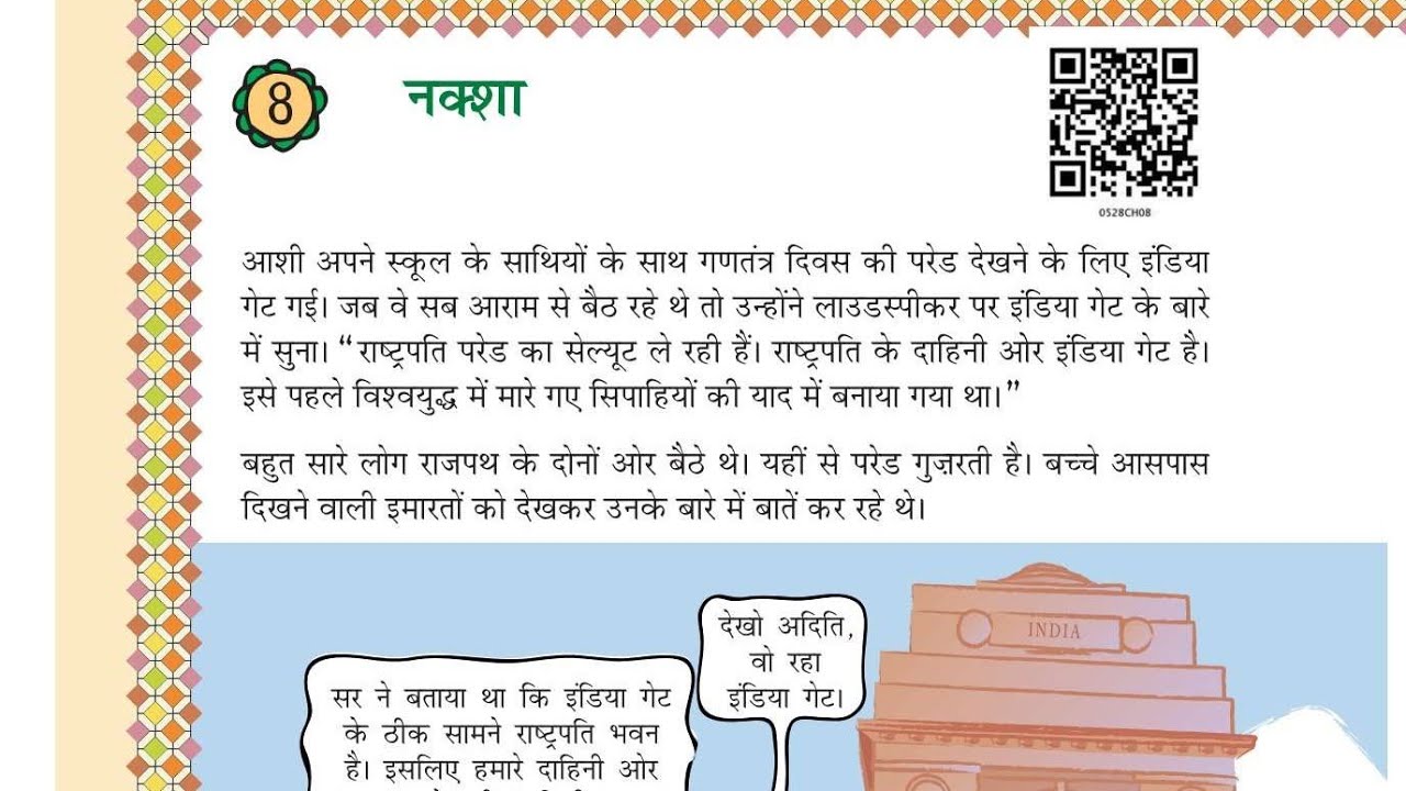 कक्षा 5 गणित का जादू पाठ 8 नक्शा। Class 5 maths magic chapter 8 map