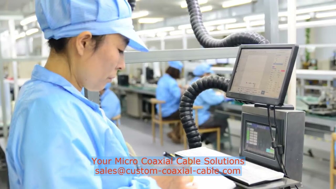 AWG 40 micro coax France supplier 20496-R50T-30 cable and wire harness assembly jobs Test Cable Asse