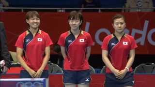 London 2012 Olympics Table Tennis Women's Team SemiFinals - Japan vs Singapore