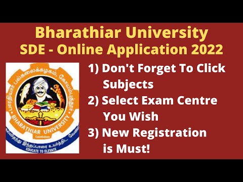 SDE-Bharathiar University Exam June 2022|Don't Forget to Click Subject List| Other details|TamilBR