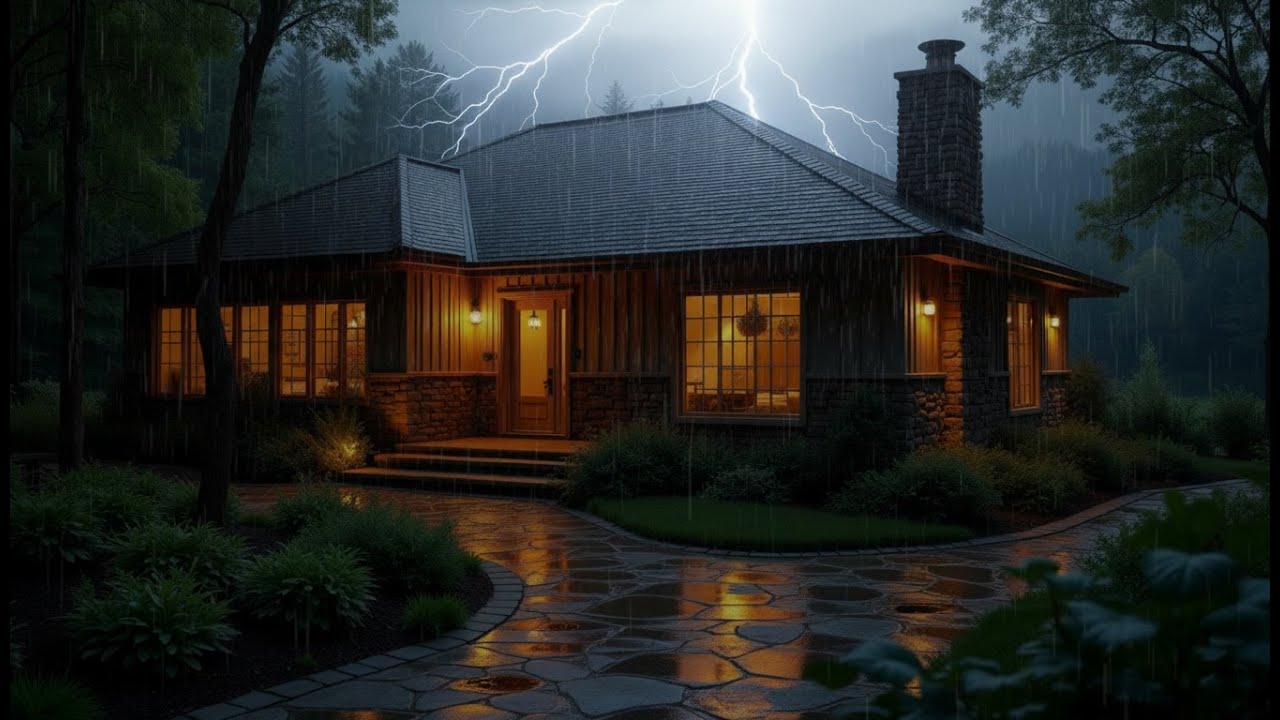 Rainy Forest Night 🌧 | Sleep Peacefully with Gentle Rain Sounds