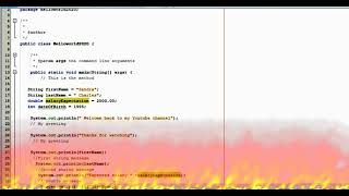 Java Tutorial: VARIABLE NAME IN JAVA