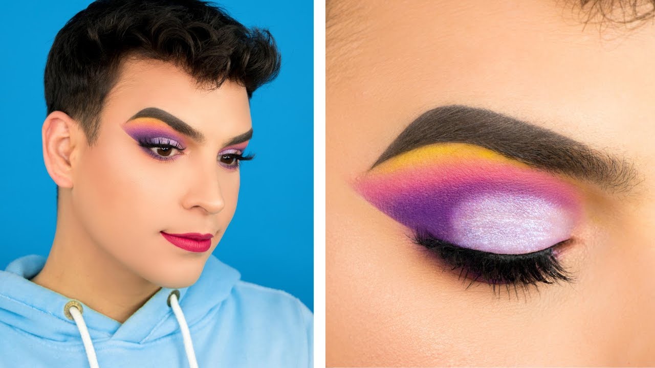 MAQUILLAJE MORADO GLAM SUNSET